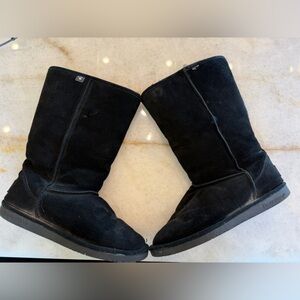 Bear Paw Black Suede Boots Sz 11